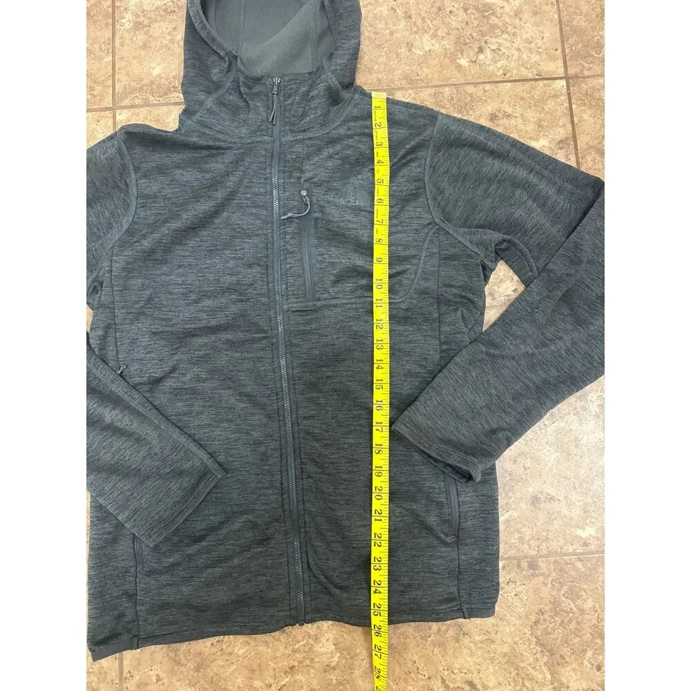 The North Face Full Zip Canyonland Hoodie Jacket Mens Medium Gray Fleece
